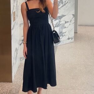 Abercrombie Emerson Poplin Black Women's Dress